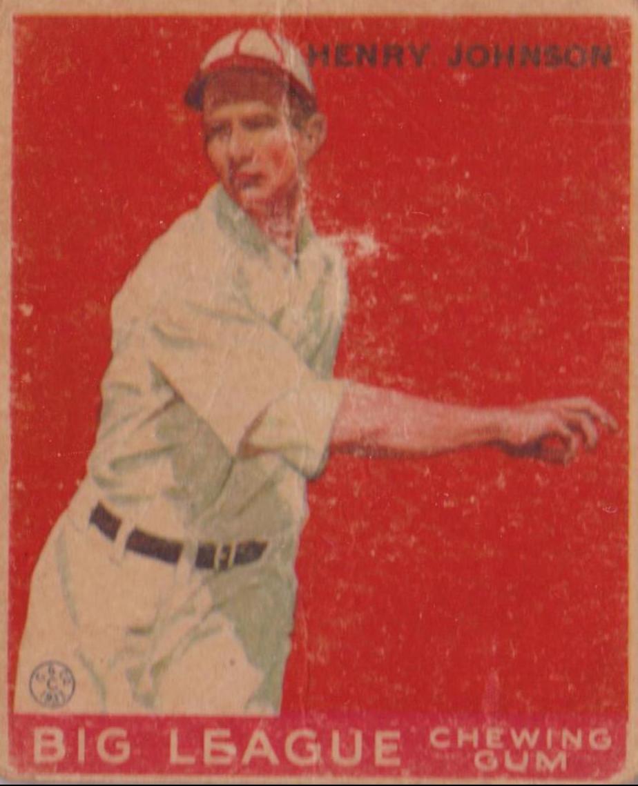 Henry Johnson #14 Baseball Cards 1933 Goudey
