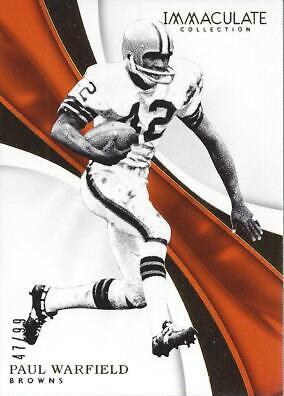 Paul Warfield #24 Football Cards 2017 Panini Immaculate Collection