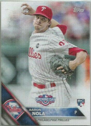 Aaron Nola #OD-70 Baseball Cards 2016 Topps Opening Day