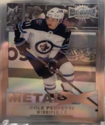 Cole Perfetti #MX-61 Hockey Cards 2021 Skybox Metal Universe X