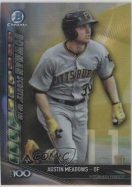 Austin Meadows #BTP-11 Baseball Cards 2017 Bowman Scouts' Top 100
