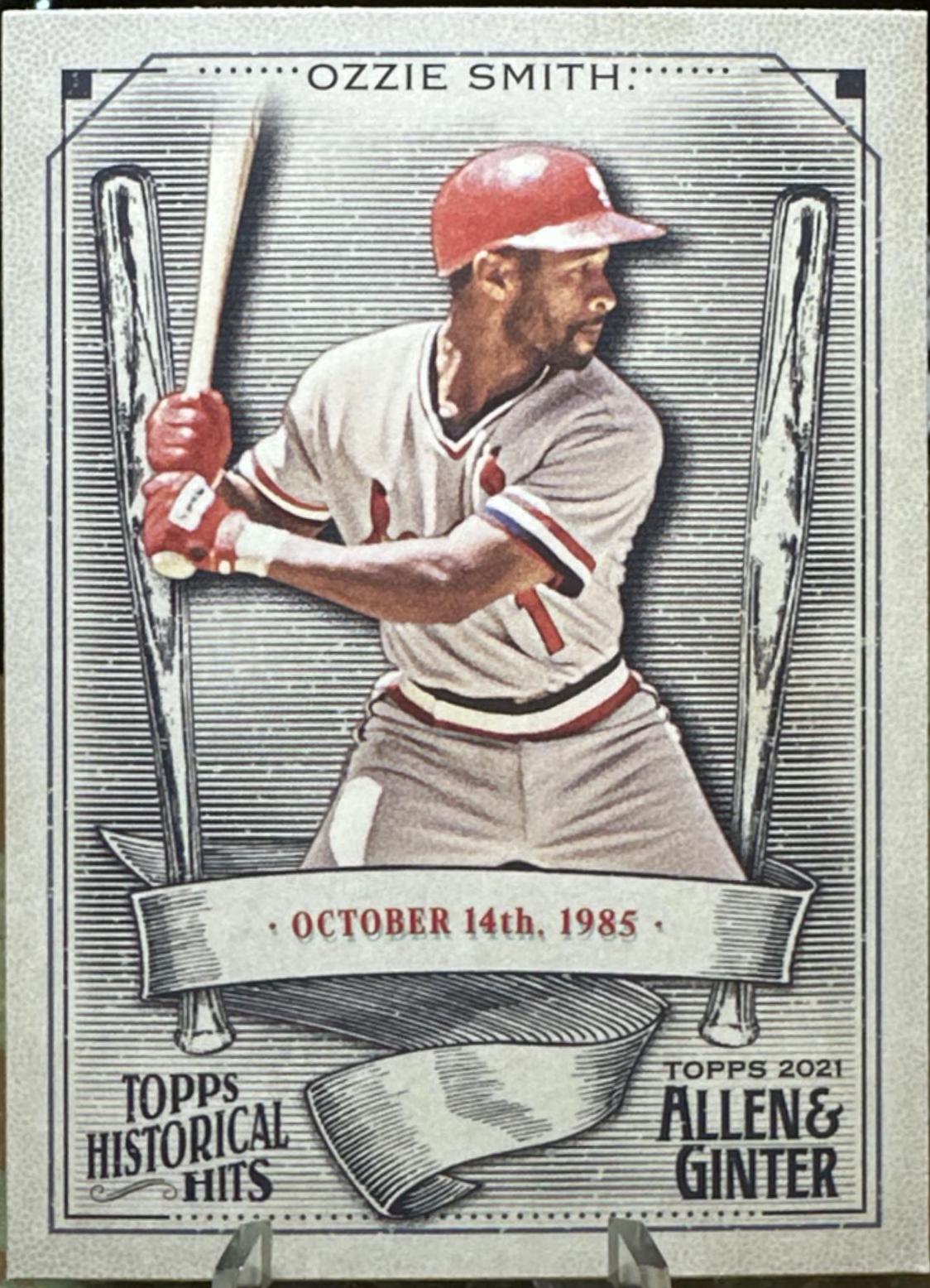 Ozzie Smith #HH-27 Baseball Cards 2021 Topps Allen & Ginter Historic Hits