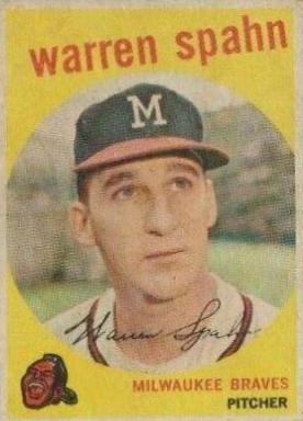 Warren Spahn #40 Baseball Cards 1959 Venezuela Topps