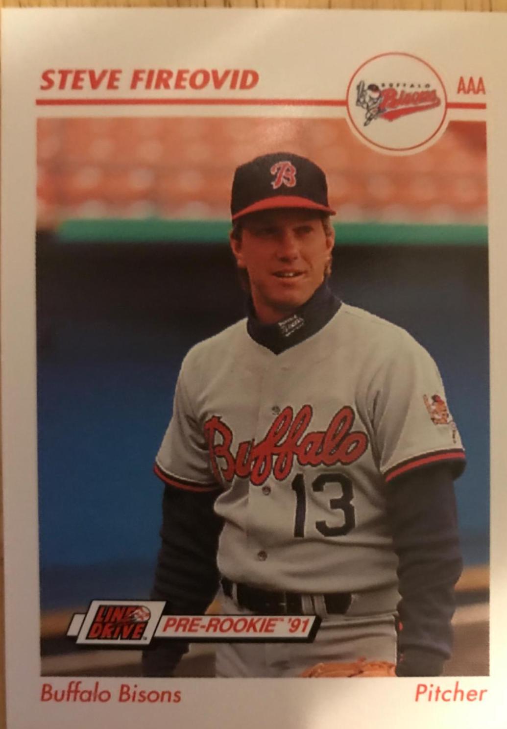 Steve Fireovid #28 Baseball Cards 1991 Impel Line Drive