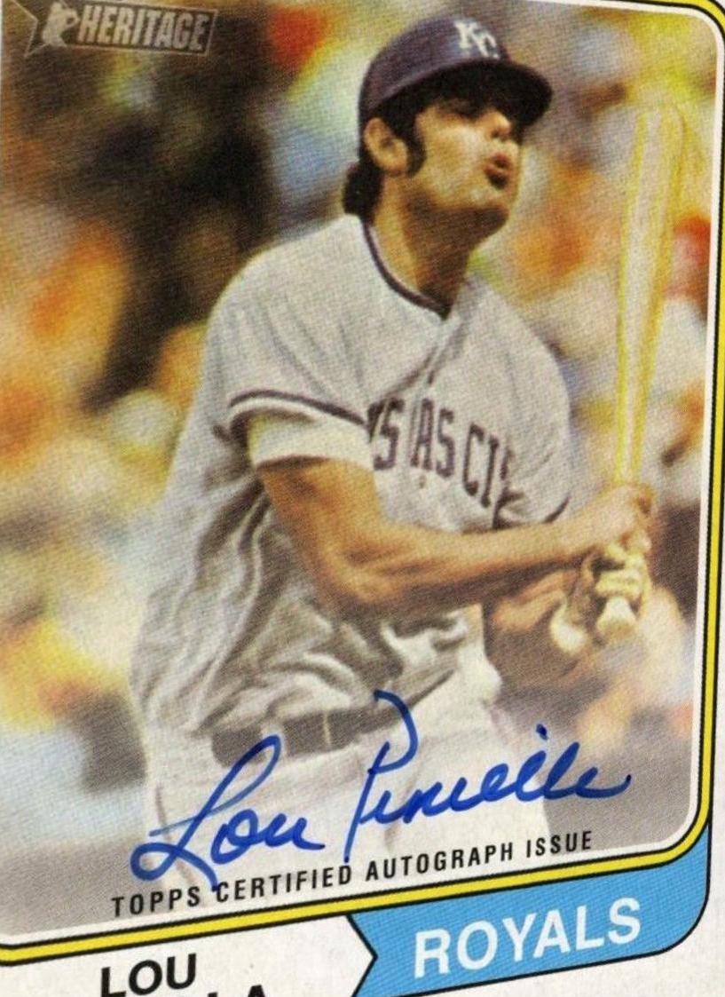 Lou Piniella #ROA-LPA Baseball Cards 2023 Topps Heritage Real One Autographs