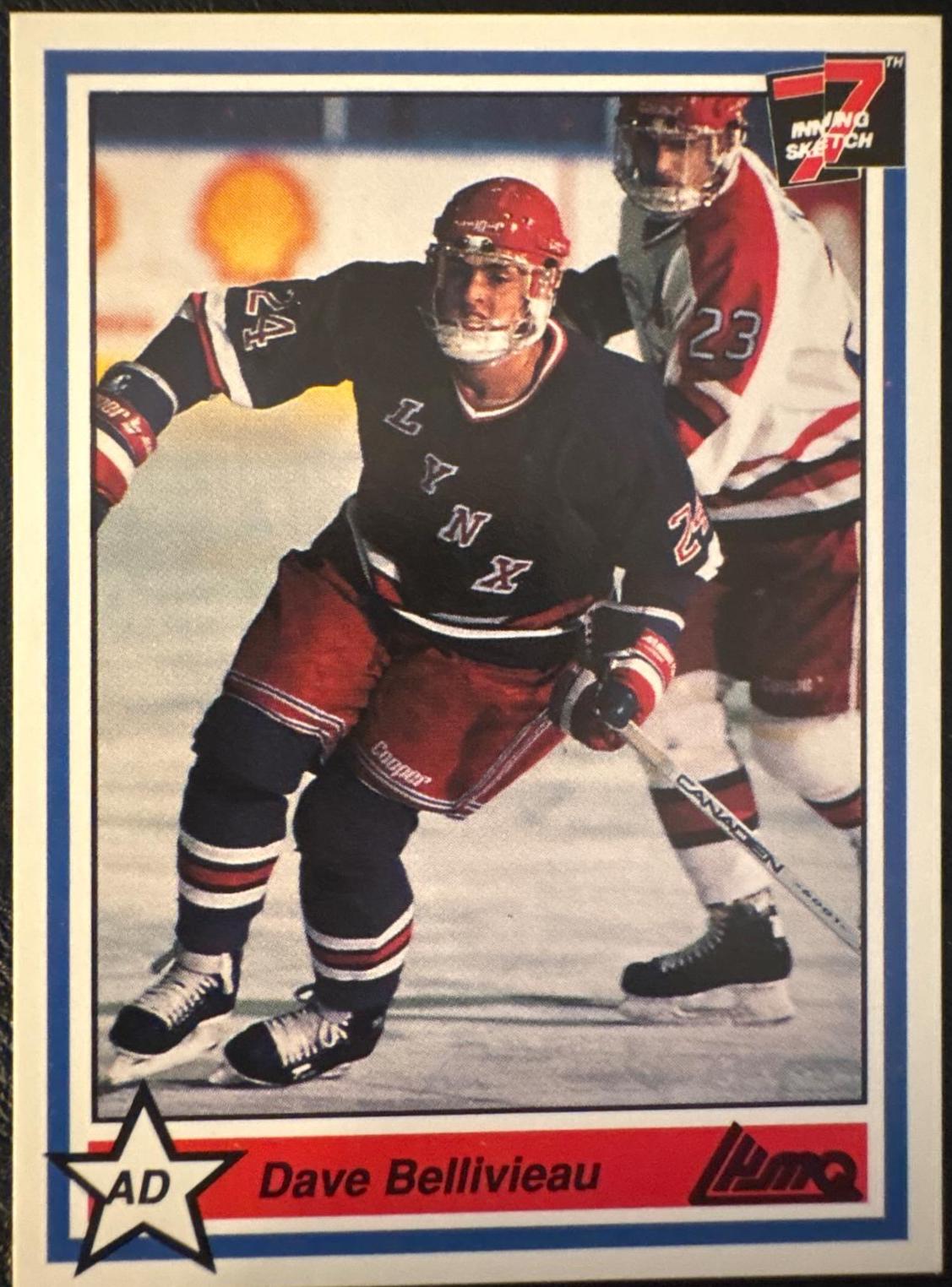 Dave Belivieau #207 1990 7th Inning Sketch Lhjmq Hockey