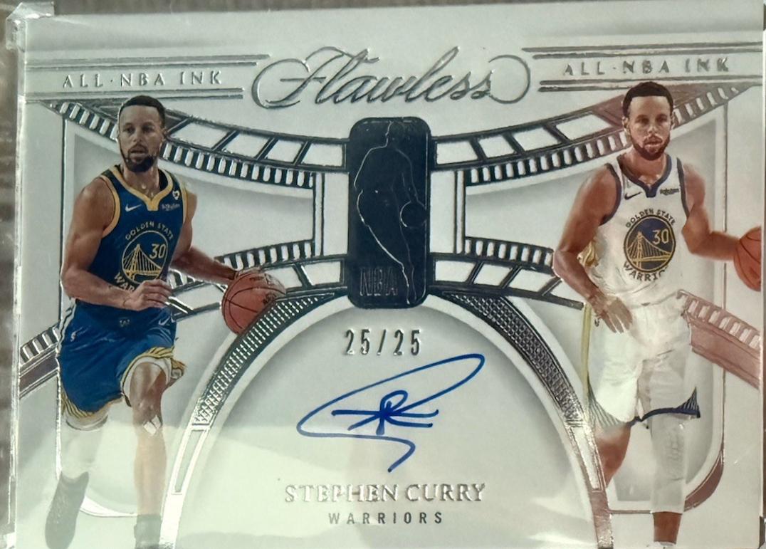 Stephen Curry #3 Basketball Cards 2023 Panini Flawless All-NBA Ink