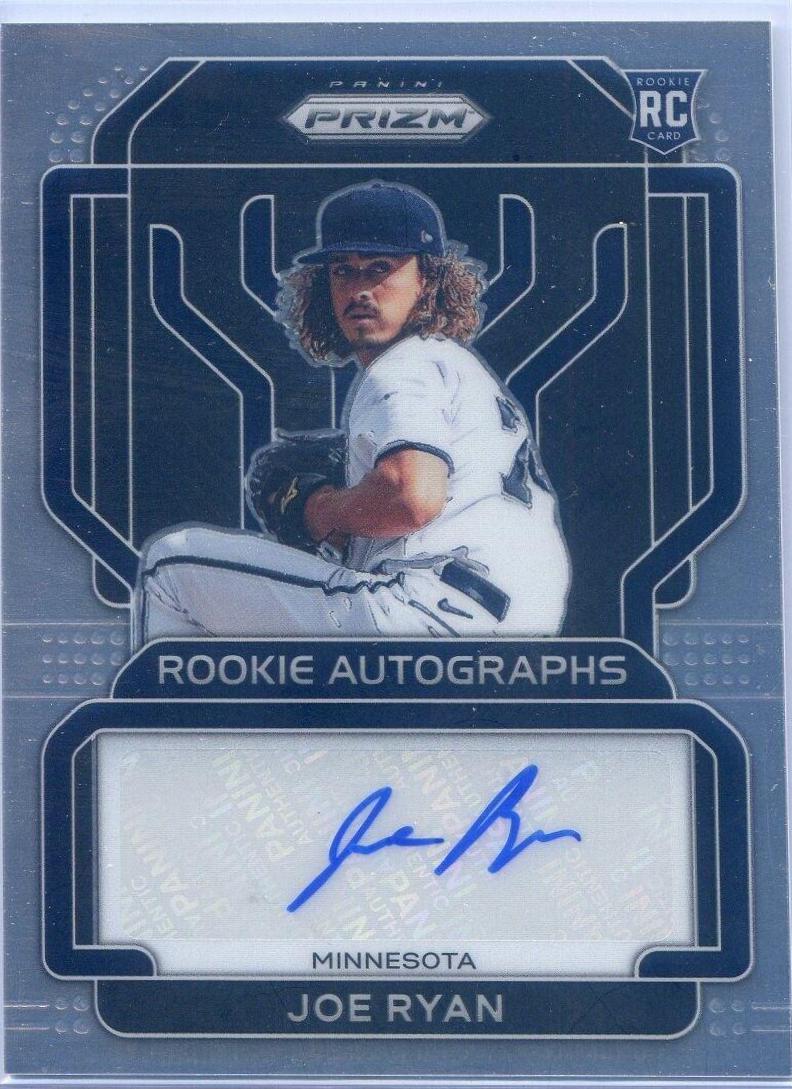 Joe Ryan #RA-JR Baseball Cards 2022 Panini Prizm Rookie Autographs