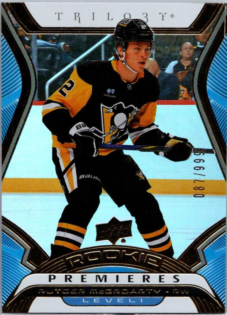 Rutger McGroarty #T-19 Hockey Cards 2024 Upper Deck Trilogy Rookie Premiere