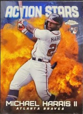 Michael Harris II #ASC-6 Baseball Cards 2023 Topps Chrome Update Action Stars