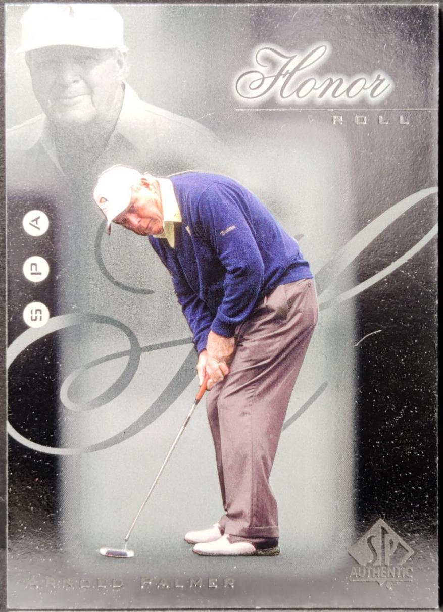 Arnold Palmer #HR15 Golf Cards 2001 SP Authentic Honor Roll