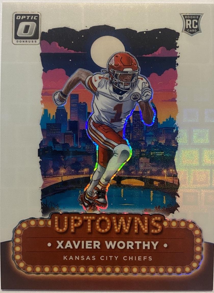 Xavier Worthy [White Pandora] #7 Prices | 2024 Panini Donruss
