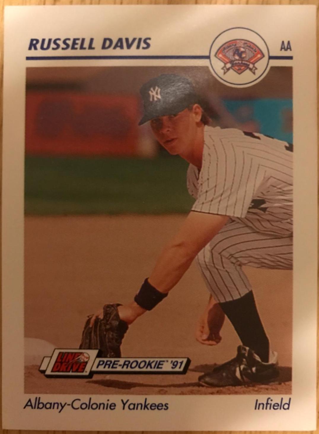 Russell Davis #2 Baseball Cards 1991 Impel Line Drive Pre Rookie AA