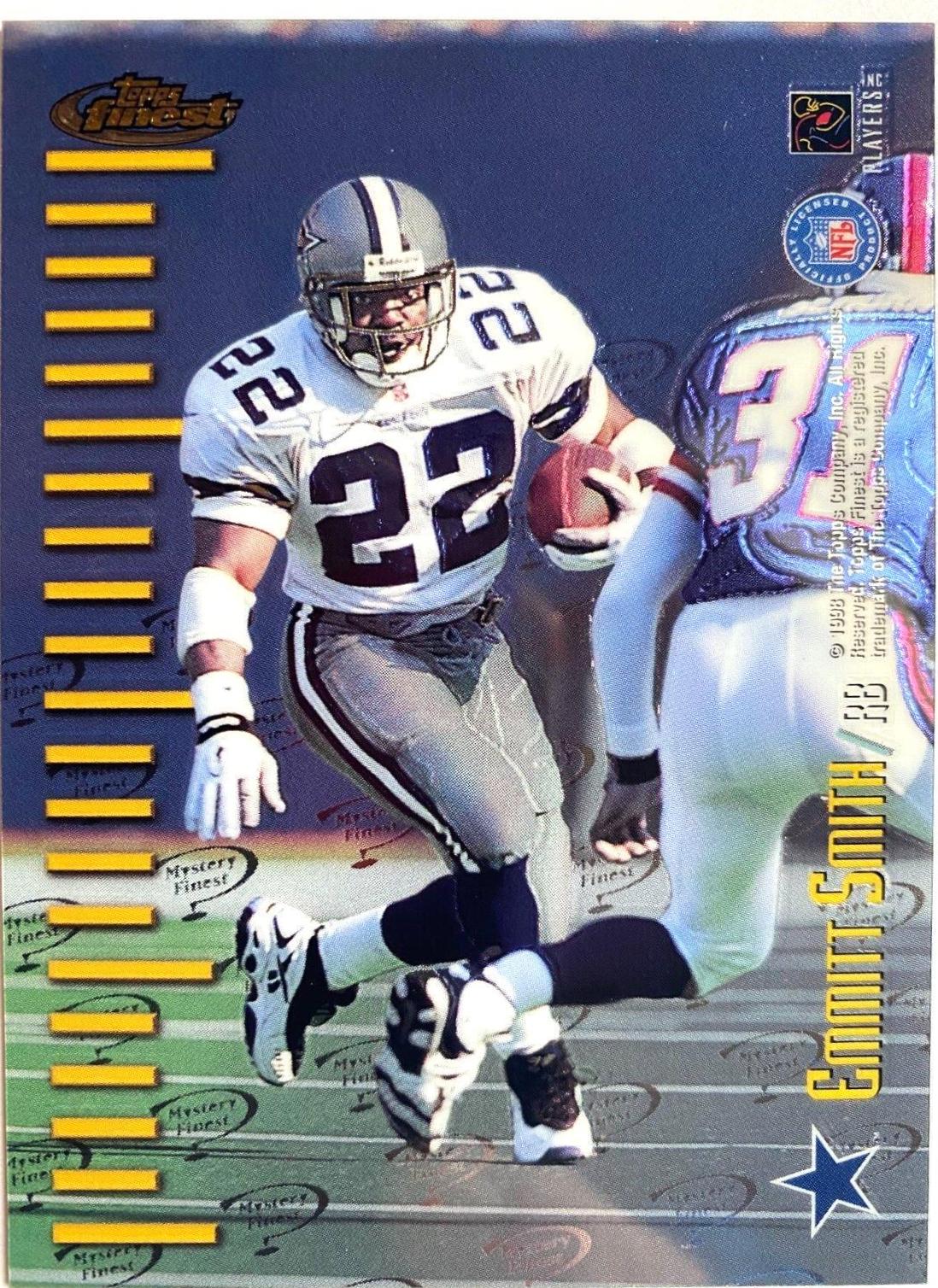 Emmitt Smith, Curtis Enis #M10 Football Cards 1998 Topps Finest Mystery 2