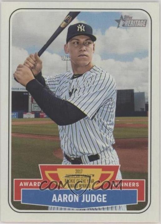 Aaron Judge #AW-5 Baseball Cards 2018 Topps Heritage Award Winners