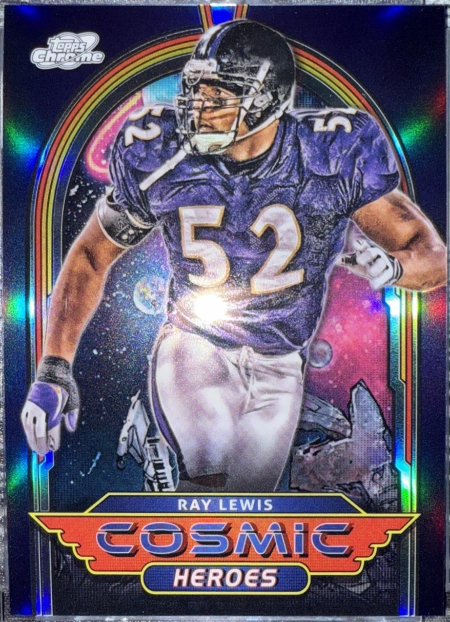 Ray Lewis #CH-6 Football Cards 2024 Topps Cosmic Chrome Heroes