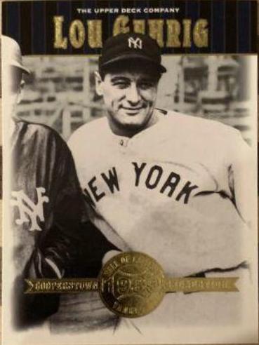 Lou Gehrig #48 Baseball Cards 2001 Upper Deck Hall of Famers