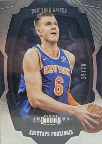 Kristaps Porzingis #41 Basketball Cards 2018 Panini Dominion