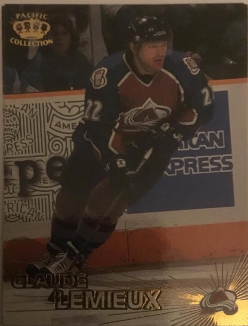 Claude Lemieux #3 Hockey Cards 1997 Pacific Crown