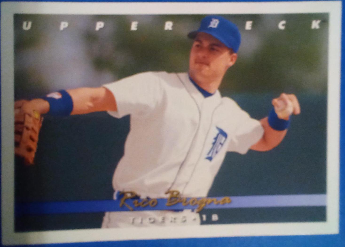 Rico Brogna #386 Baseball Cards 1993 Upper Deck