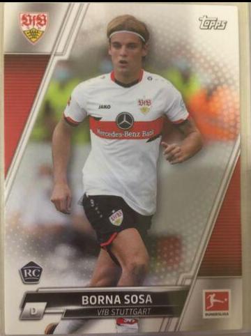 Borna Sosa #165 Soccer Cards 2021 Topps Bundesliga