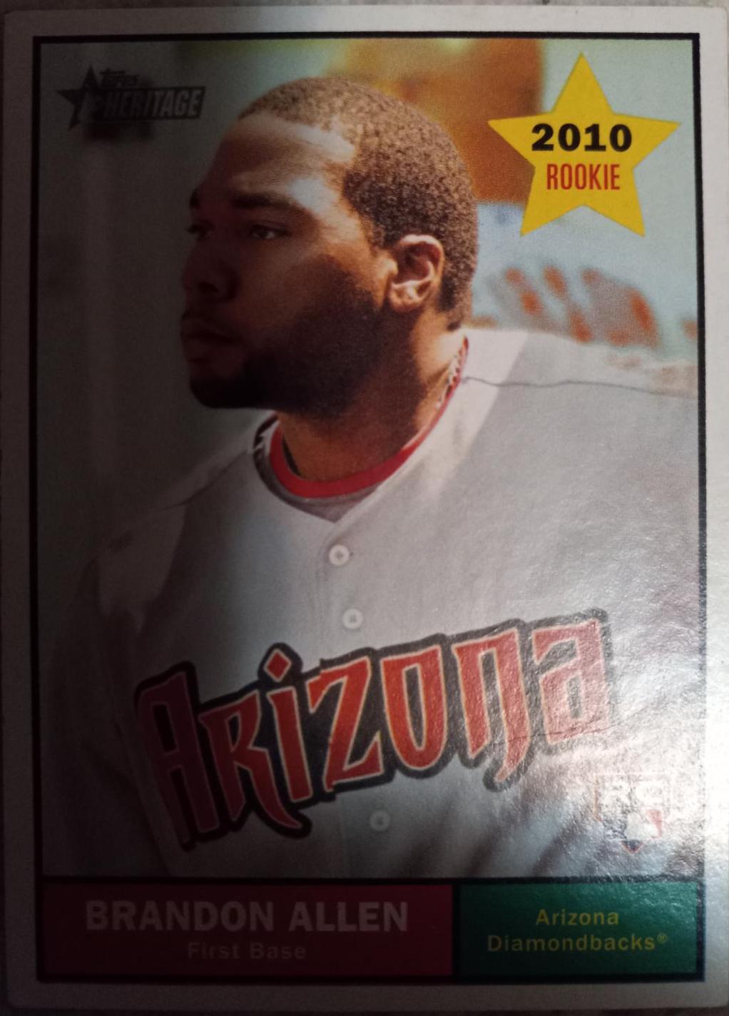 Brandon Allen #362 Baseball Cards 2010 Topps Heritage