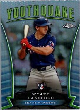 Wyatt Langford #YQ-57 2024 Topps Chrome Youthquake Baseball