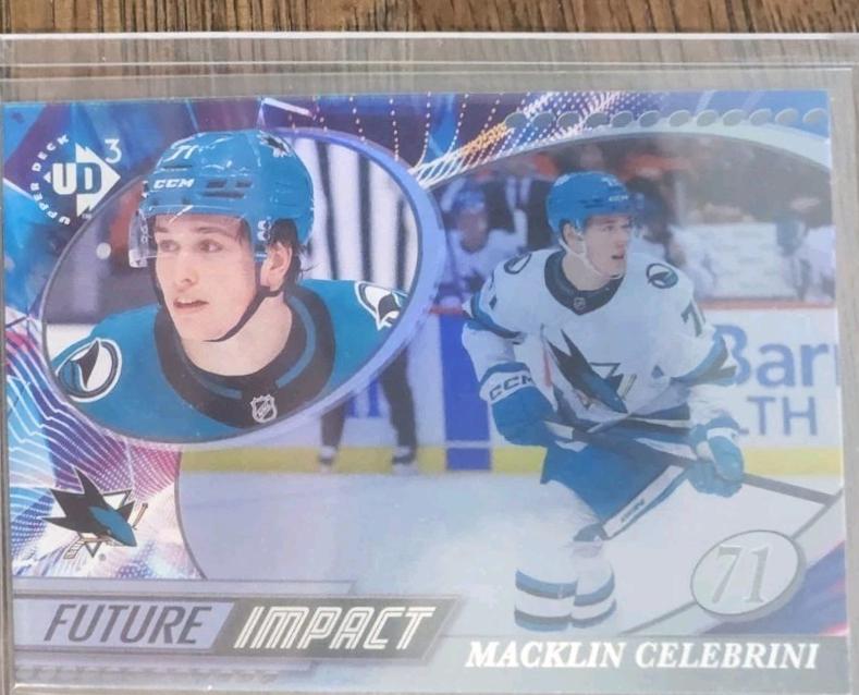 Macklin Celebrini #UD3-17 Hockey Cards 2024 Upper Deck UD3