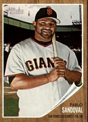 Pablo Sandoval #40 Baseball Cards 2011 Topps Heritage