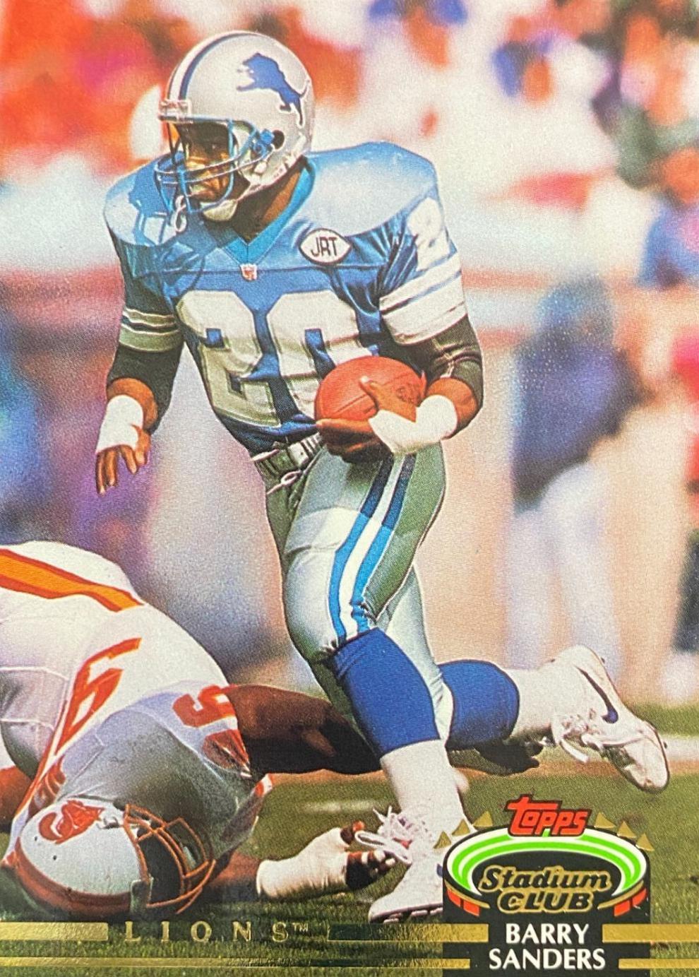 Barry Sanders #38 1992 Stadium Club Football