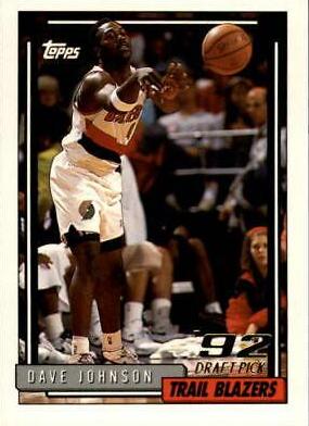 Dave Johnson #382 Basketball Cards 1992 Topps