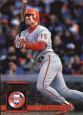 Dave Hollins #29 Baseball Cards 1994 Donruss