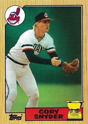 Cory Snyder #192 Baseball Cards 1987 Topps