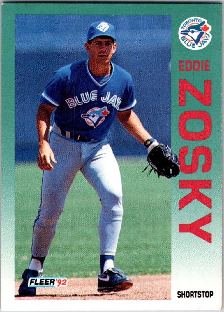 Eddie Zosky #348 Baseball Cards 1992 Fleer