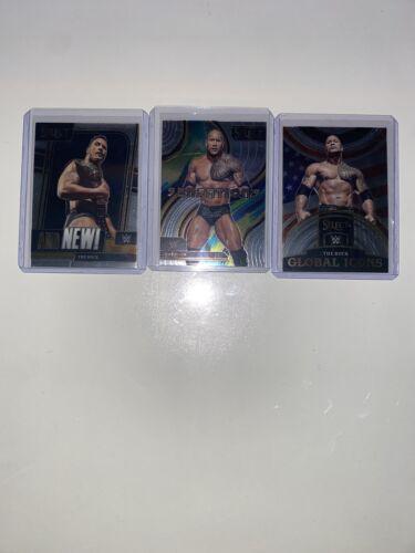 The Rock #5 Wrestling Cards 2023 Panini Select WWE Global Icons