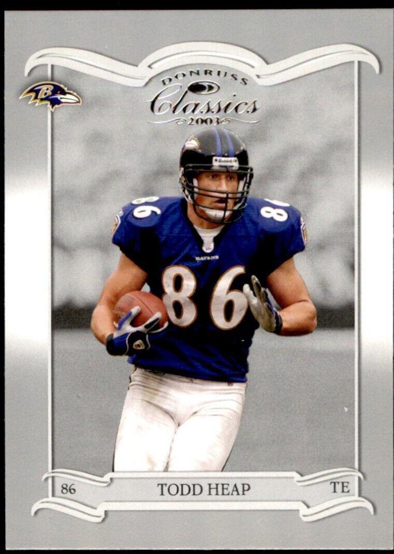 Todd Heap #9 Football Cards 2003 Panini Donruss Classics