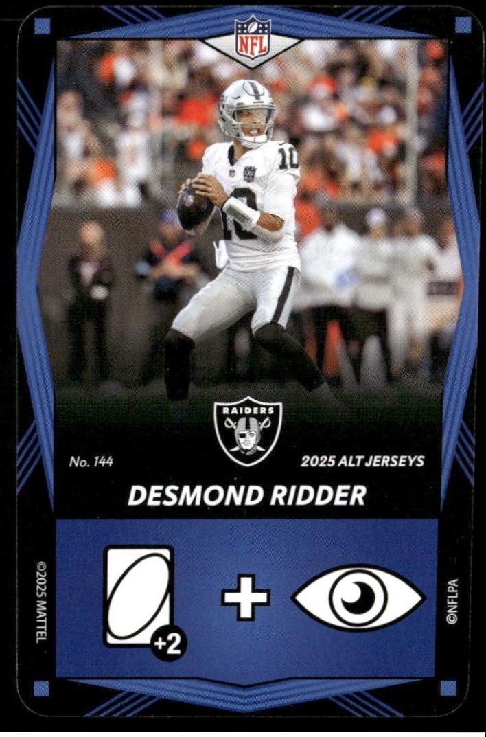 Desmond Ridder #144 2025 Uno Elite Alt Jerseys Edition Football