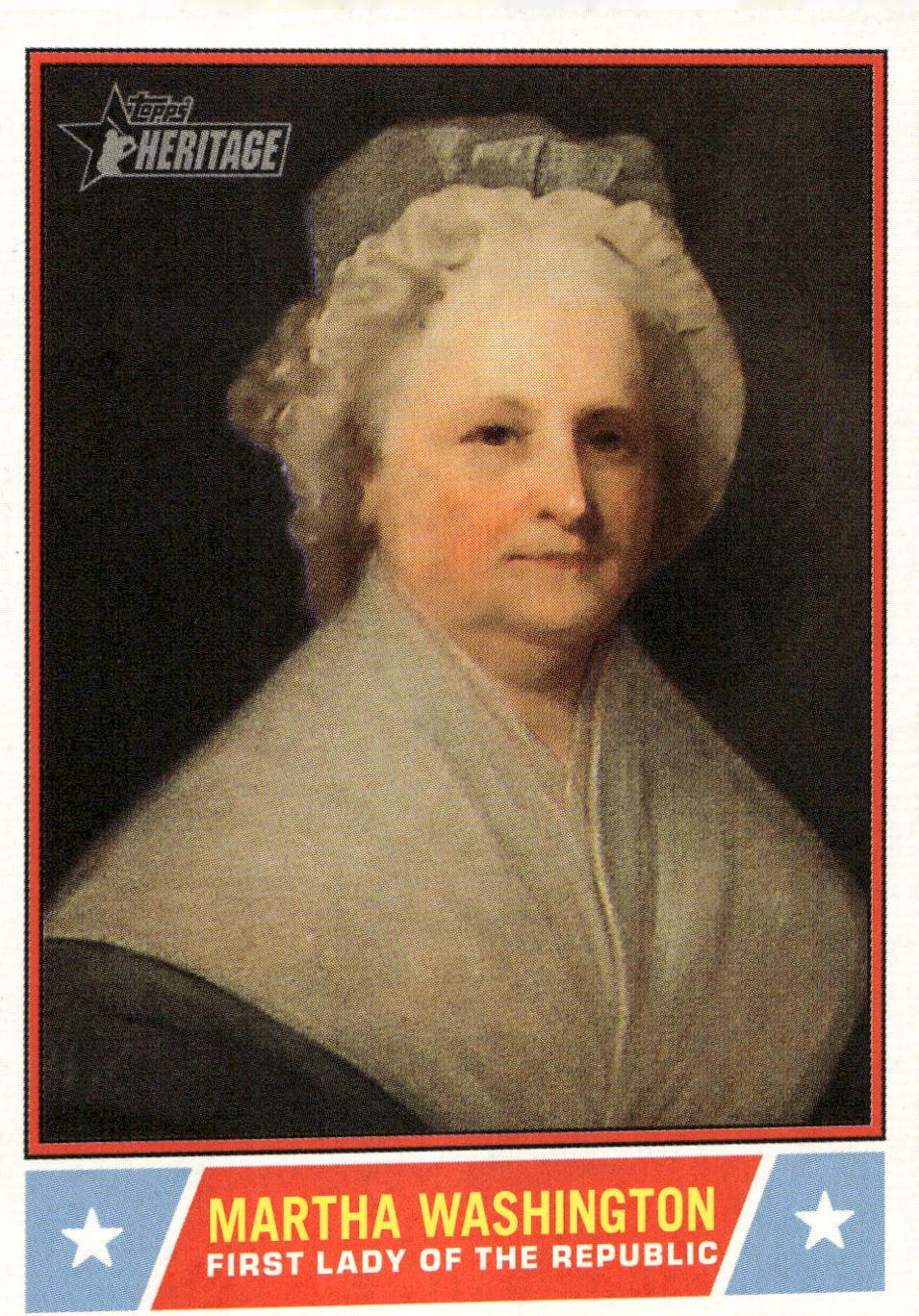 Martha Washington #NS-39 Baseball Cards 2025 Topps Heritage Notable American