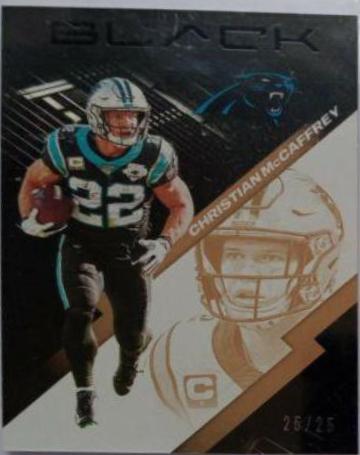 Christian McCaffrey #15 Football Cards 2020 Panini Black