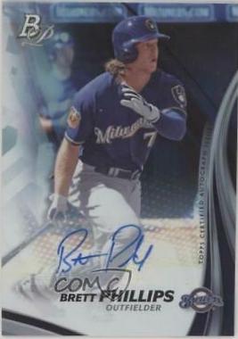 Brett Phillips #TPA-BP Baseball Cards 2017 Bowman Platinum Top Prospects Autographs