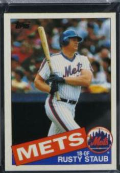 Rusty Staub #190 Baseball Cards 1985 Topps Mini