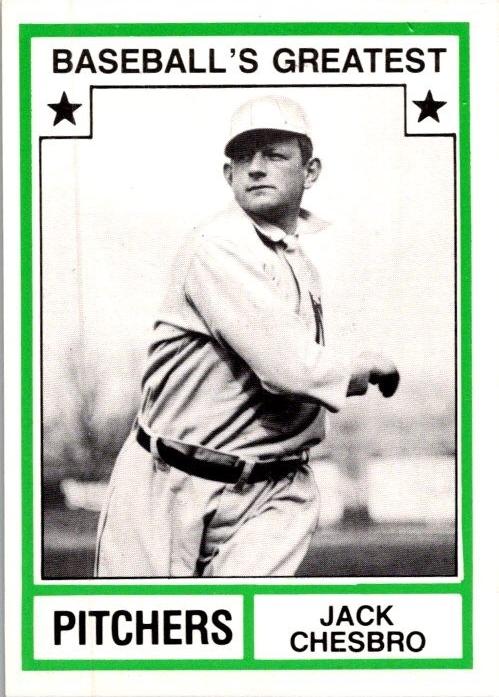 Jack Chesbro #19 Baseball Cards 1982 TCMA Greatest Pitchers