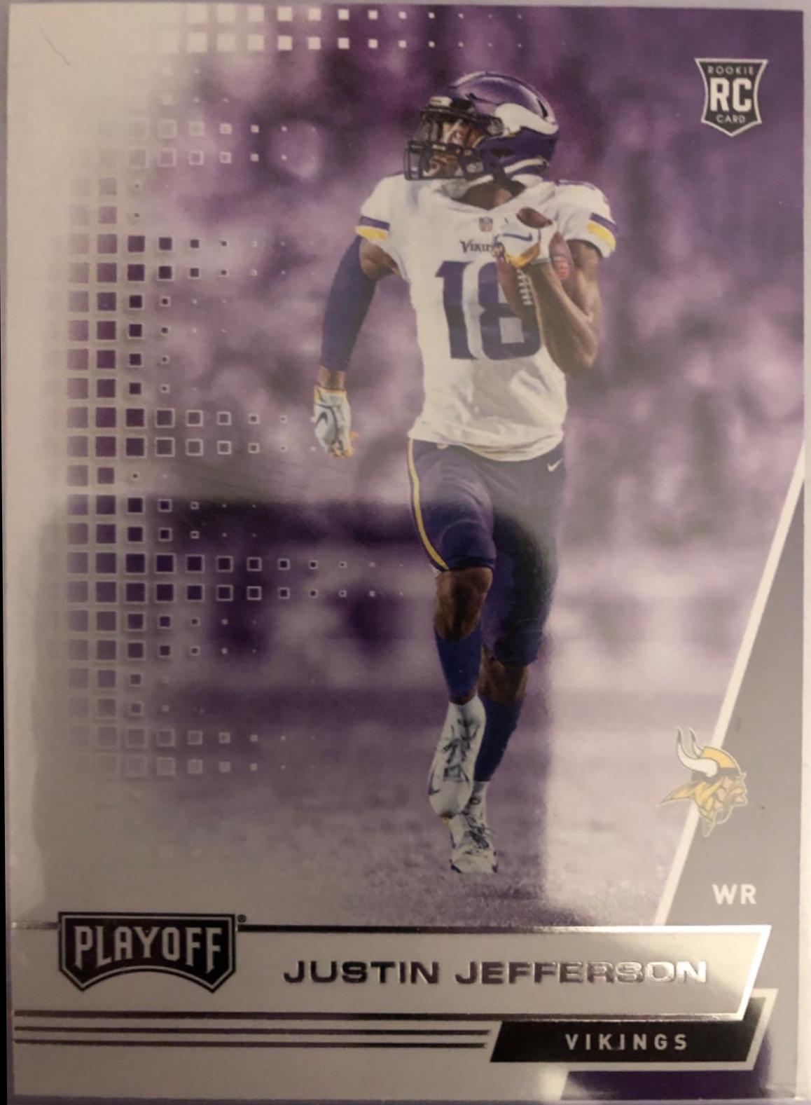 Justin Jefferson #213 Football Cards 2020 Panini Playoff
