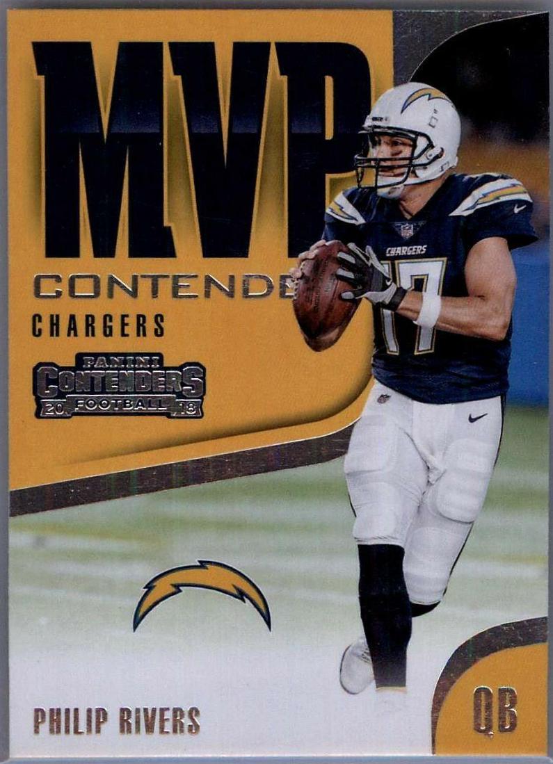 Philip Rivers Football Cards 2018 Panini Contenders MVP