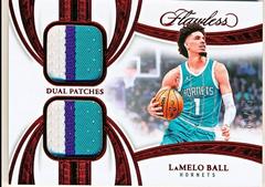 LaMelo Ball [Ruby] #9 Basketball Cards 2024 Panini Flawless Dual Patch Prices