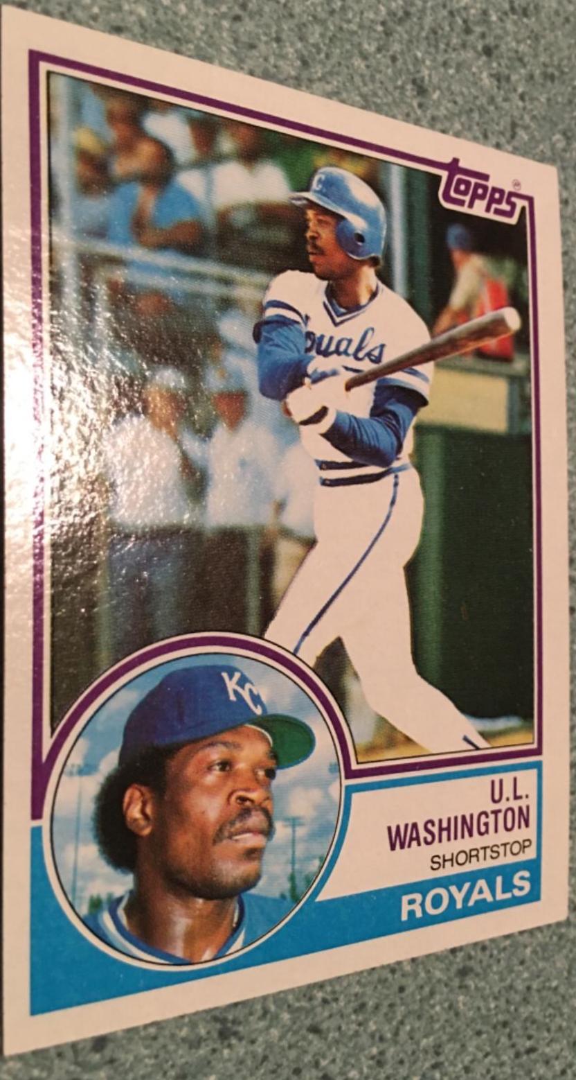U. L. Washington #687 Baseball Cards 1983 Topps