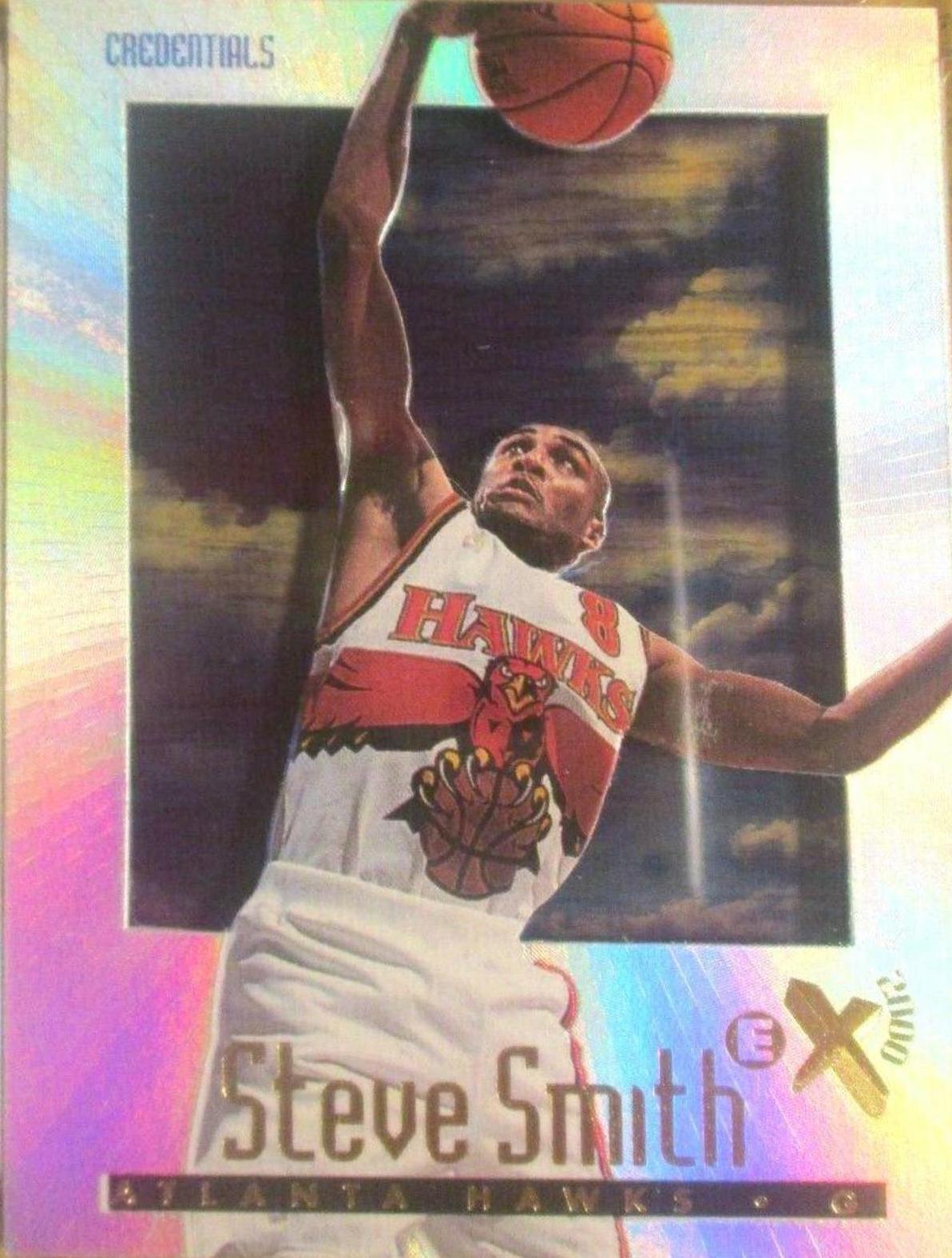 Steve Smith Credentials #3 Basketball Cards 1996 Skybox E-X2000