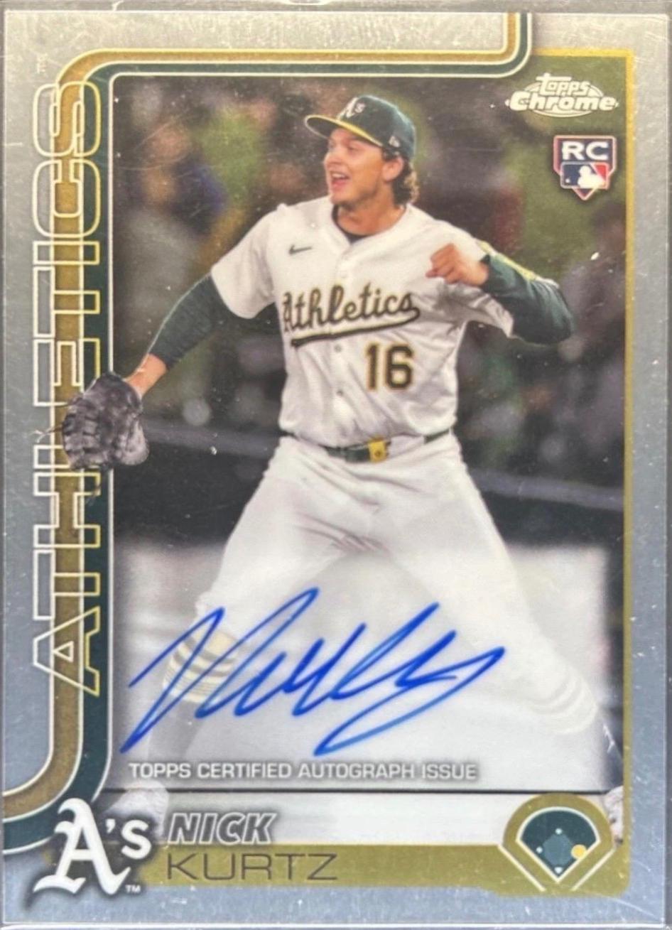 Nick Kurtz #RA-KU Prices | 2025 Topps Chrome Rookie Autograph