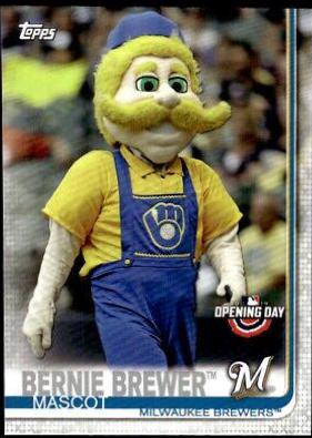 Bernie Brewer #M-19 Baseball Cards 2019 Topps Opening Day Mascots