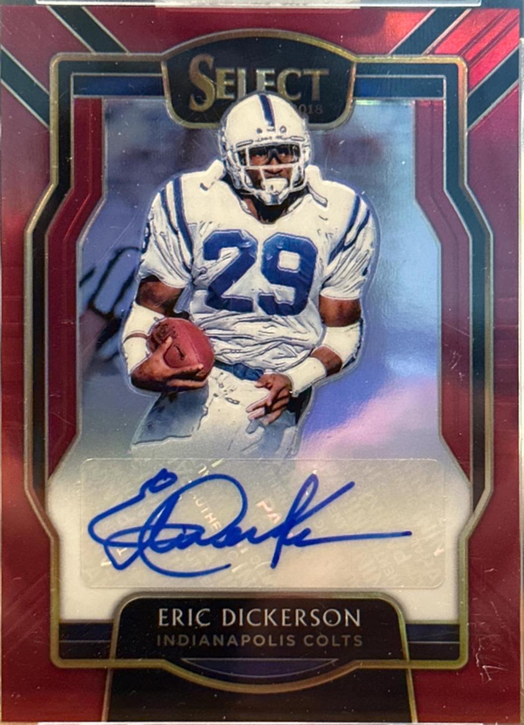 Eric Dickerson #SP-ED Football Cards 2018 Panini Select Signatures